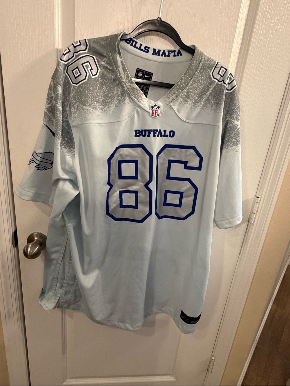 Buffalo 86 Light Gray Football Jersey - NFL